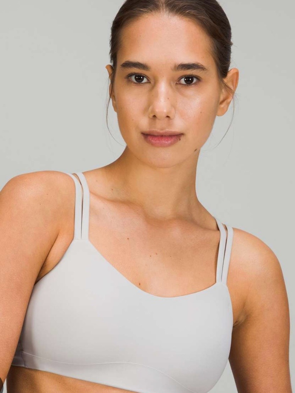 lululemon Like A Cloud Light Gray Double-Strap Sports Bra